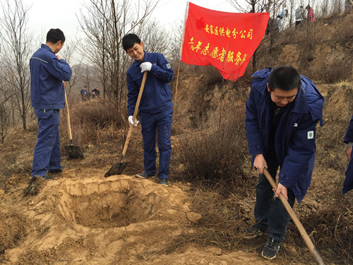 安塞分公司开展义务植树活动